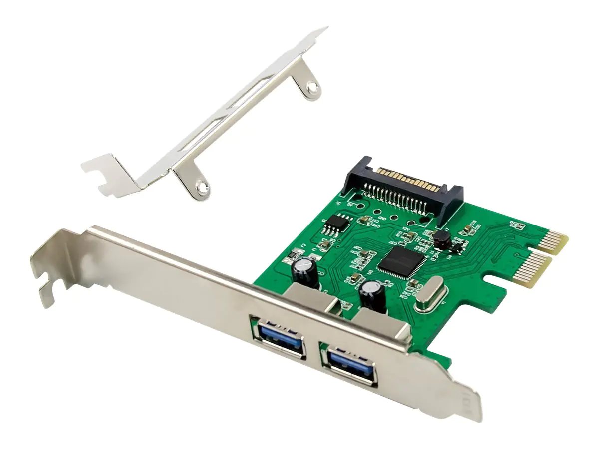 Conceptronic EMRICK06G - USB-Adapter - PCIe 2.0 Low-Profile - USB 3.0 x 2 - grün