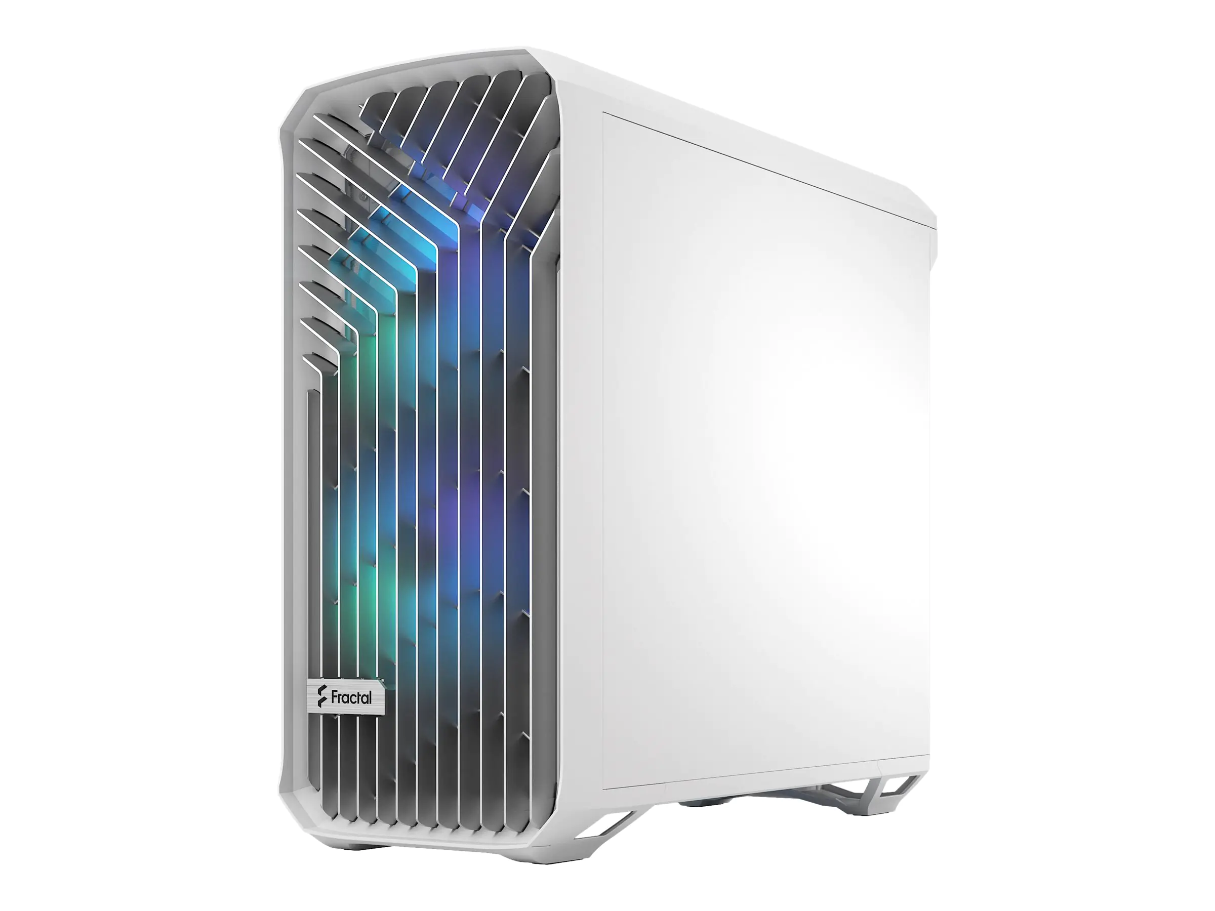 Fractal Design Torrent - Tower - E-ATX - Seitenteil mit Fenster (gehärtetes Glas) - keine Spannungsversorgung (ATX) - weiß - USB/Audio