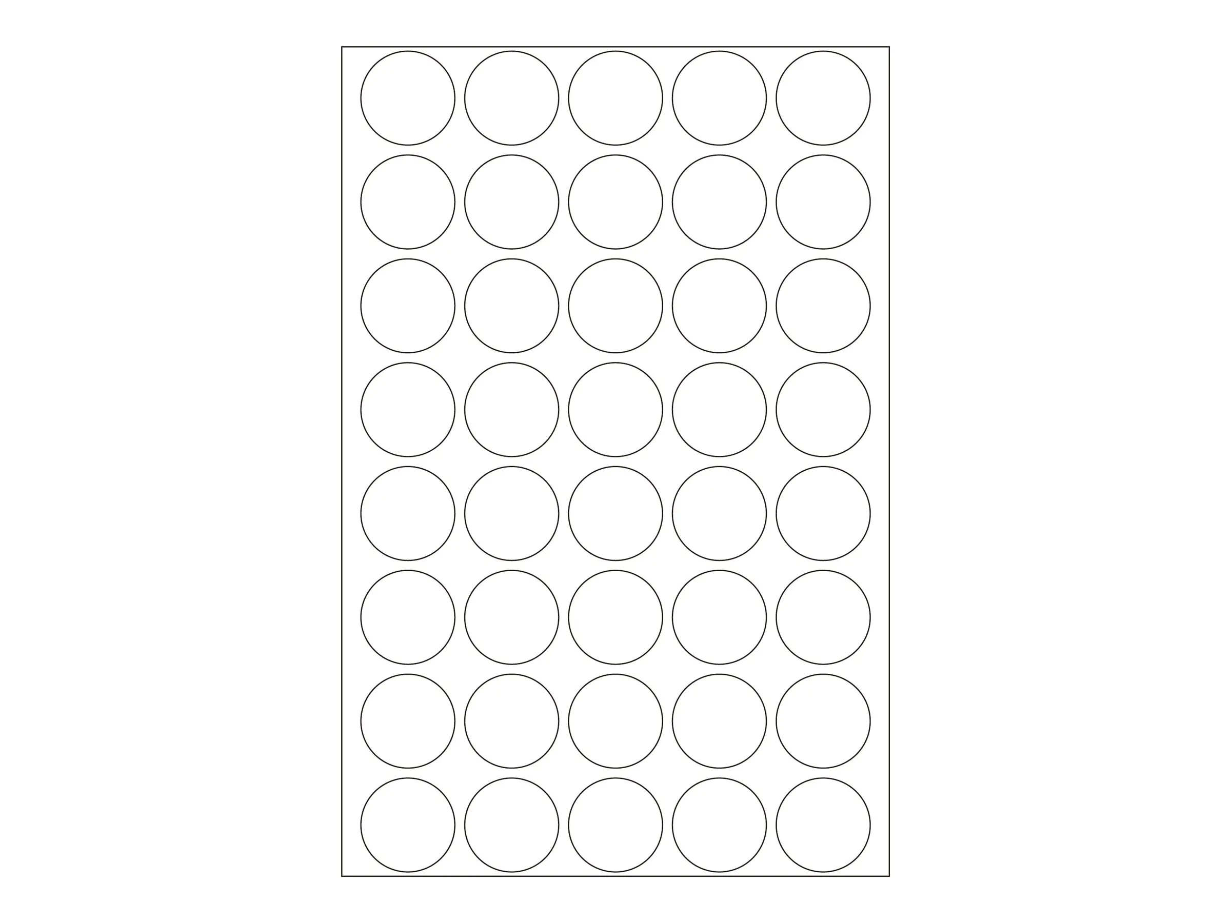 HERMA Verschlussetiketten - 19 mm diameter - durchsichtig - Polyester (Packung mit 640) 2257