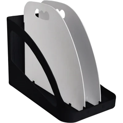 Exacompta Organisationsbox Flex Box Bee Blue 25,2 x 22,5 x 28,8 mm (B x H x T) Kunststoff, recycelt schwarz/hellgrau