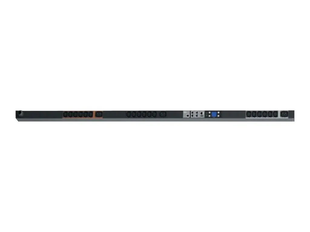 Bachmann BlueNet BN7500 - Stromverteilungseinheit (Rack - einbaufähig) - Wechselstrom 400 V - Ethernet 10/100, USB - Ausgangsanschlüsse: 21 (18 x IEC 60320 C13, 3 x IEC 60320 C19) - 3 m Schnur