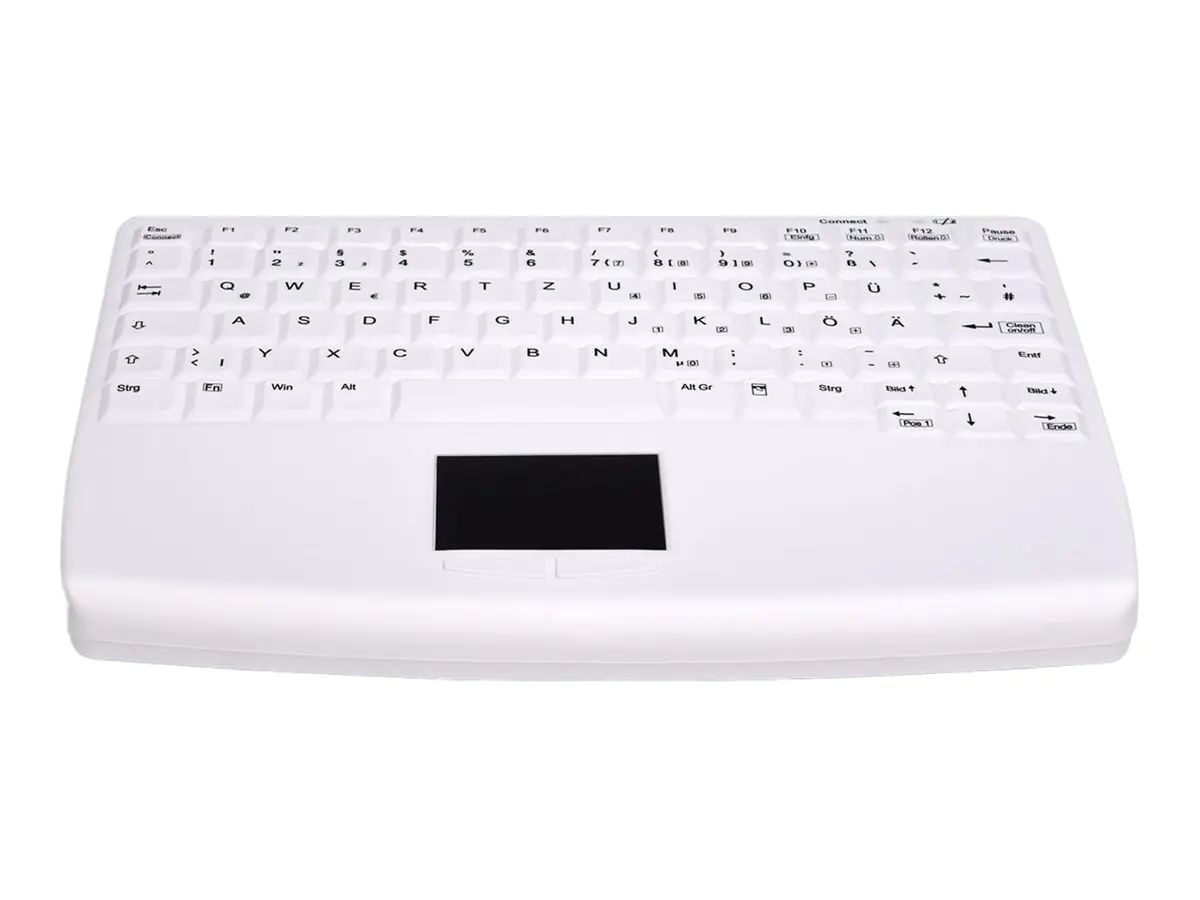 Cherry Hygiene Notebook Style Touchpad Keyboard Fully Sealed Watertight USB White