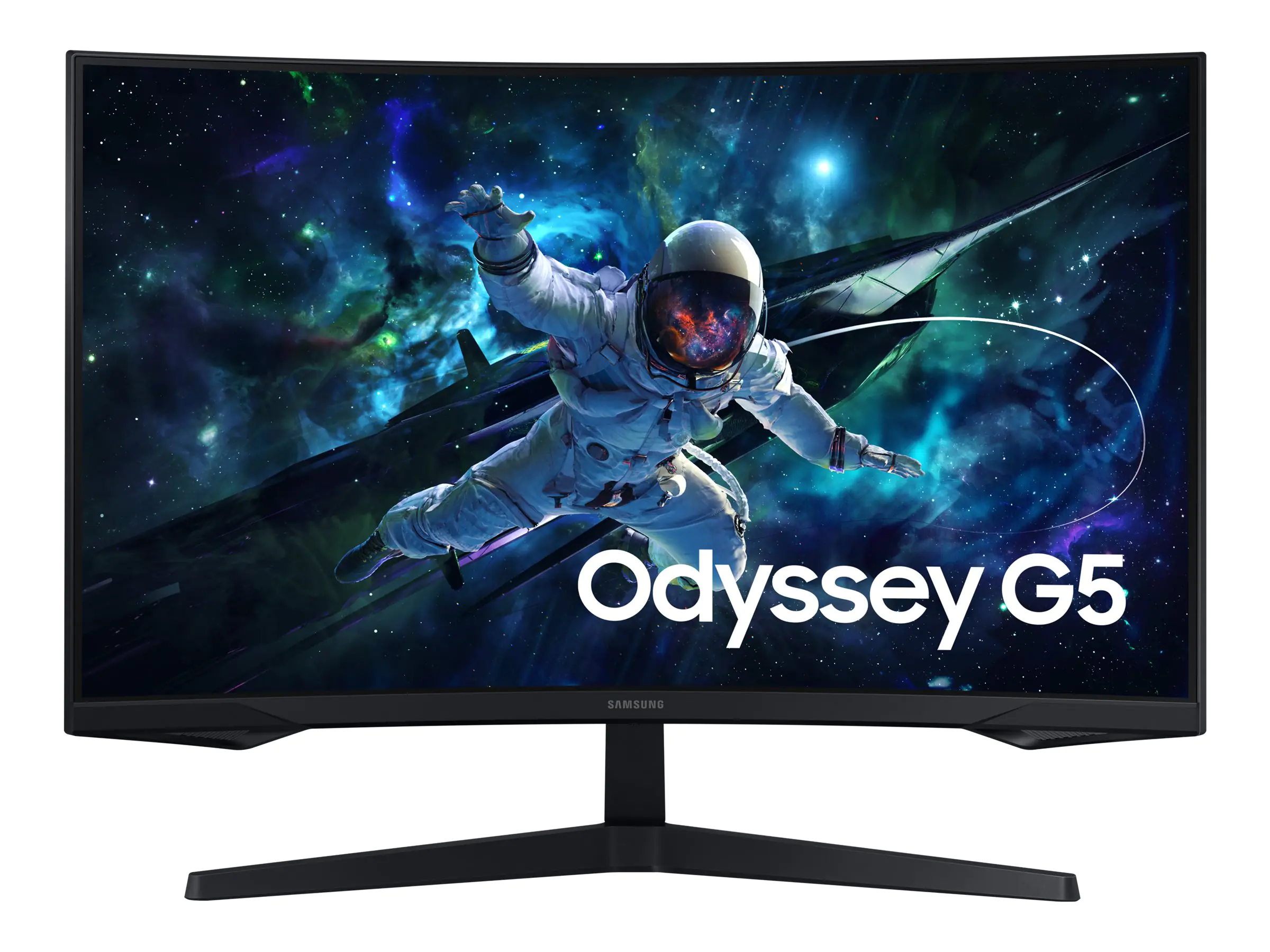 Samsung Odyssey G5 S32CG554EU - G55C Series - LED-Monitor - Gaming - gebogen - 81.3 cm (32") - 2560 x 1440 QHD @ 165 Hz - VA - 300 cd/m² - 2500:1 - HDR10 - 1 ms - HDMI, DisplayPort - Schwarz
