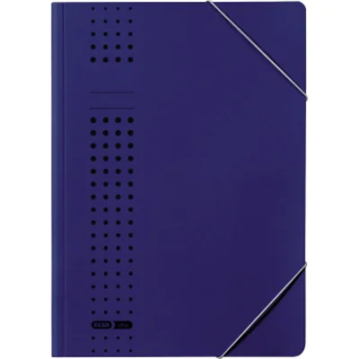 ELBA Eckspanner chic 400010108 DIN A4 150Bl. Karton dunkelblau