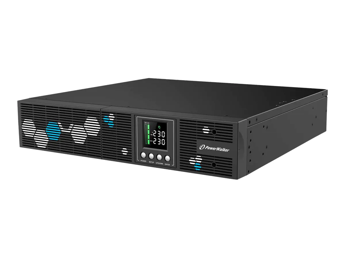 PowerWalker VI 2000 RLP - USV - 1800 Watt - 2000 VA - 9 Ah - RS-232, USB - Ausgangsanschlüsse: 8 - 2U