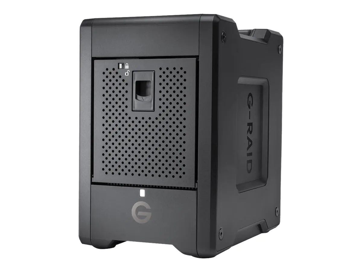 SANDISK PROFESSIONAL G-RAID SHUTTLE 4 - Festplatten-Array - 24 TB - 4 Schächte - HDD 6 TB x 4 - Thunderbolt 3, USB 3.2 Gen 2 (extern) SDPH34H-024T-MBAAB