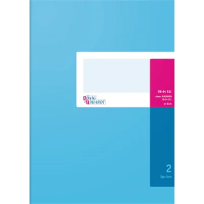 König & Ebhardt Spaltenbuch 8614511 DIN A4 2Spalten 40Blatt