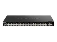 D-Link DGS 1520-52 - Switch - L3 - Smart - 48 x 10/100/1000 + 2 x 10 Gigabit Ethernet + 2 x 10 Gigabit SFP+ - an Rack montierbar