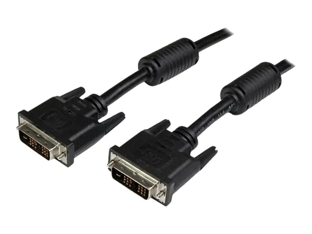 StarTech 1m DVI-D Single Link Kabel - St/St - DVI Monitorkabel - 1920x1200 - DVI Verbindungskabel/Anschlusskabel - Schwarz - DVI-Kabel - Single Link - DVI-D (M) zu DVI-D (M) - 1 m - geformt, Daumenschrauben - Schwarz