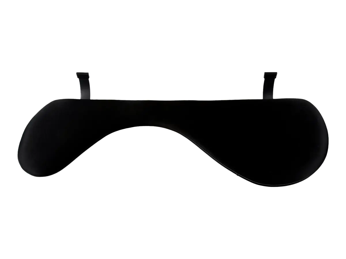 R-Go Ergonomische Armlehne - Befestigungskit (Klammer, Spannbefestigung für Tisch, Armauflage) - Vinyl, Holz - Schwarz