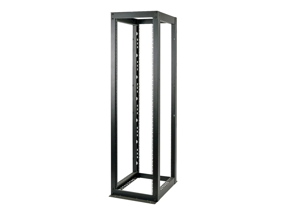 Tripp Eaton Tripp Lite Series 48U 4-Post Open Frame Rack Cabinet Heavy Duty 3000lb Capacity - Schrank offener Rahmen - Pulverbeschichtung mit schwarzer Texturierung - 48U - 48.3 cm (19") SR4POST48HD