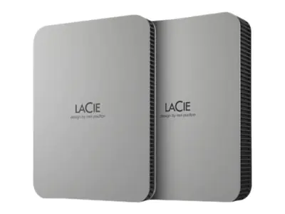 LaCie Mobile Drive STLP1000400 - Festplatte - 1 TB - extern (tragbar) - USB 3.2 Gen 1 (USB-C Steckverbinder) - Moon Silver