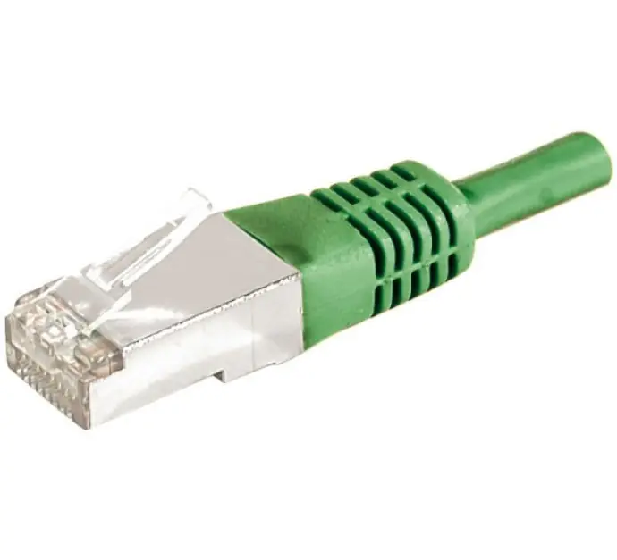 Dexlan - Netzwerkkabel - RJ-45 (M) zu RJ-45 (M) - 5 m - Foiled Unshielded Twisted Pair (F/UTP) - CAT 6a - verseilt - grün