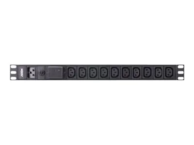 ATEN PE0210SG, Standard, 1U, Horizontal/Vertikal, Aluminium, Schwarz, 10 AC-Ausgänge PE0210SG-AT-G