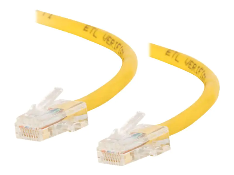 C2G Cat5e Non-Booted Unshielded (UTP) Network Crossover Patch Cable - Crossover-Kabel - RJ-45 (M) zu RJ-45 (M) - 3 m - UTP - CAT 5e - verseilt, Uniboot - Gelb
