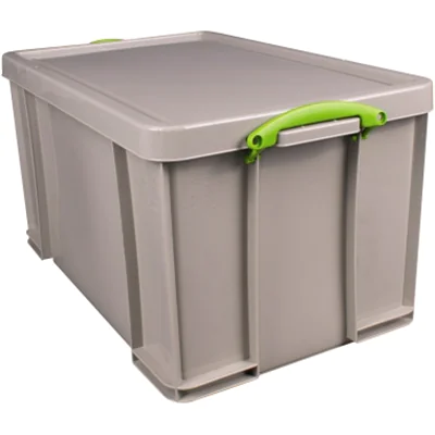 Really Useful Box Aufbewahrungsbox Recycling 71 x 38 x 44 cm (B x H x T) 84l Polypropylen, 100 % recycelt taubengrau