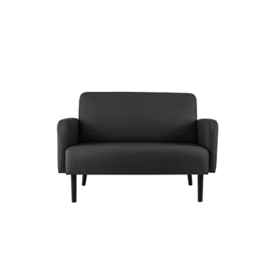 PAPERFLOW Sofa LISBOA 2Sitzer Kunstleder sw/sw LC2PC.01.01