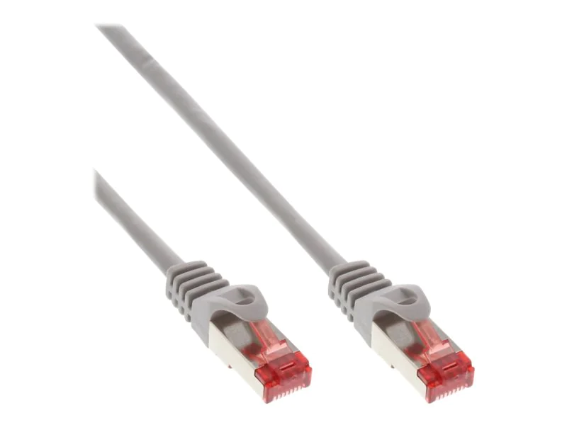 InLine - Patch-Kabel - RJ-45 (M) zu RJ-45 (M) - 7.5 m - SSTP-Kabel - CAT 6 - geformt - Grau