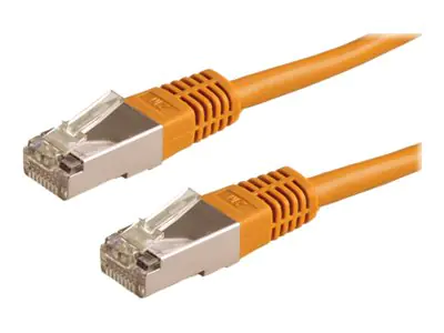 Roline - Patch-Kabel - RJ-45 (M) zu RJ-45 (M) - 1 m - Paare in Metallfolie (PiMf) - CAT 6e - verseilt - orange