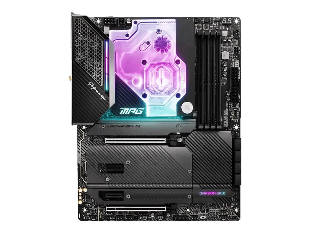 MSI MPG X570S CARBON EK X - Motherboard - ATX - Socket AM4 - AMD X570 Chipsatz - USB-C Gen2, USB 3.2 Gen 1, USB 3.2 Gen 2 - 2.5 Gigabit LAN, Wi-Fi 6, Bluetooth - Onboard-Grafik (CPU erforderlich) - HD Audio (8-Kanal)