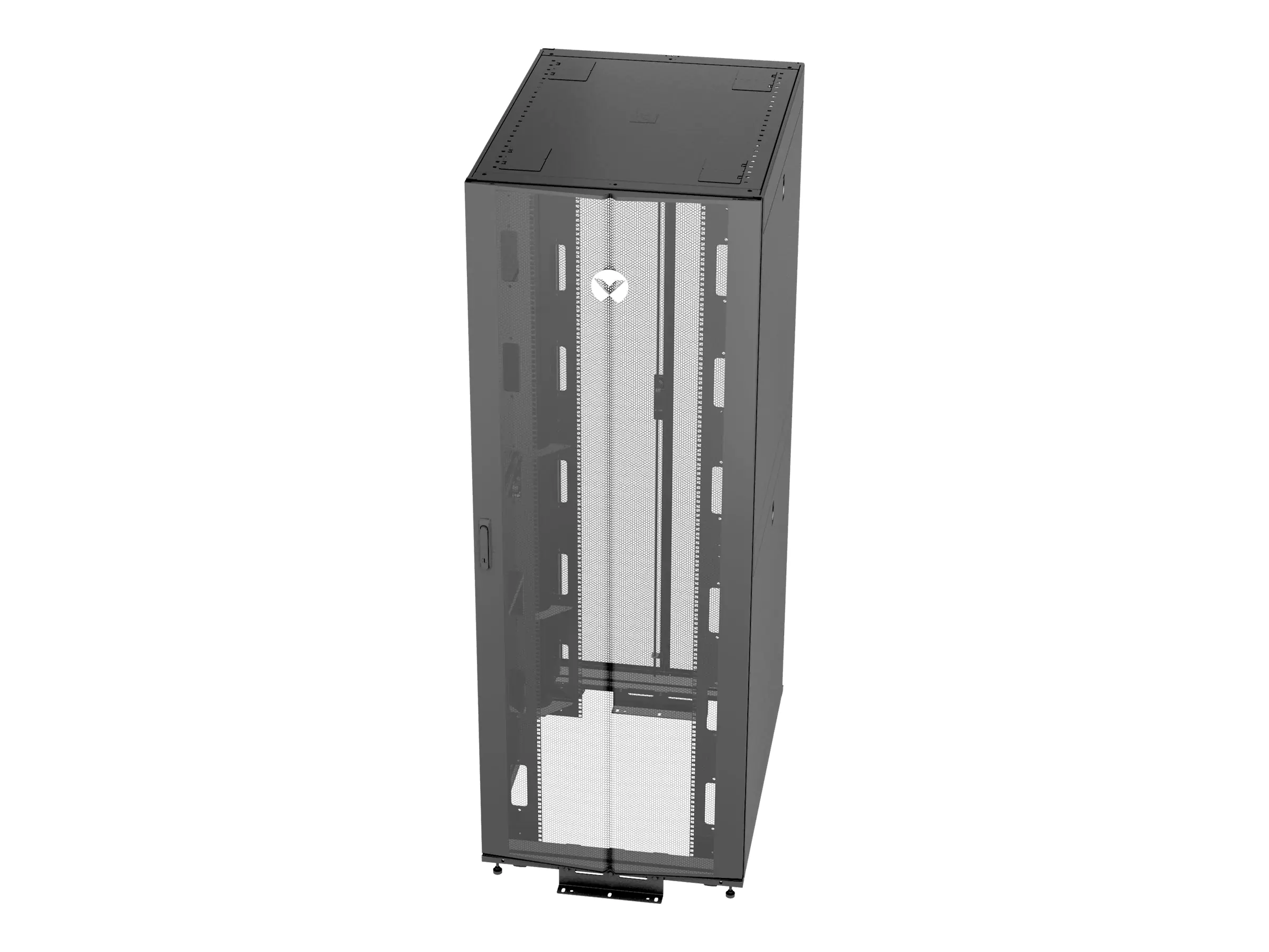 Vertiv VR - Schrank Netzwerkschrank - Schwarz, RAL 7021 - 48U - 48.3 cm (19") VR3157