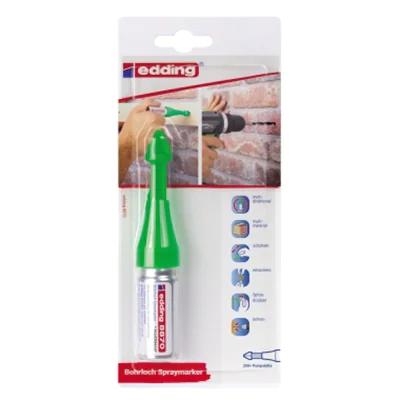 edding Bohrloch Spraymarker 8870 neongrün Druckmechanik nicht wasserfest