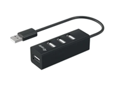 equip USB-Hub USB 2.0 St -> 4x Bu 0.15cm 480Mbps schwarz