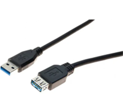 Exertis Connect USB 3.0 Verlängerungskabel 3.0 St. A 3.0 Bu. A schwarz 3.0 m - Kabel - Digital/Da