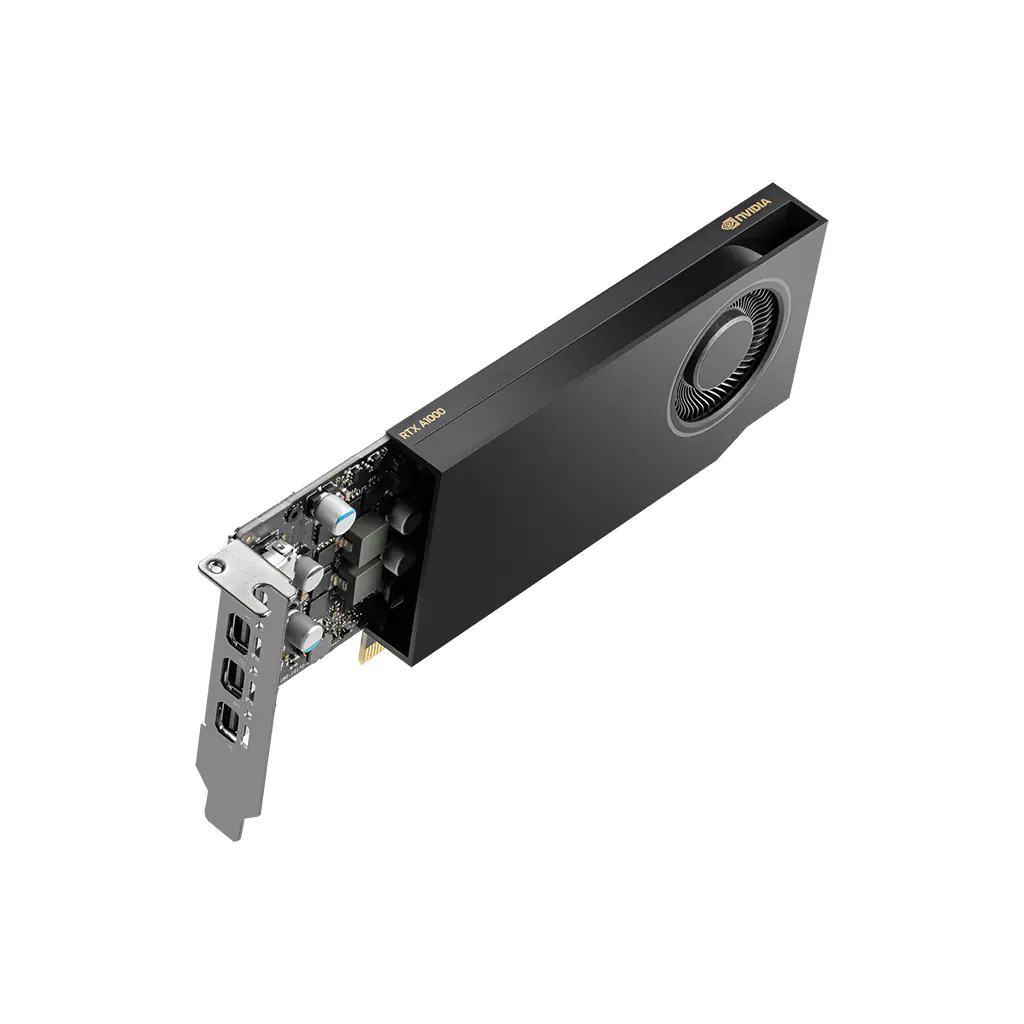 NVIDIA RTX A1000 - Grafikkarten - RTX A1000 - 8 GB GDDR6 - PCIe 4.0 x8 Low-Profile - 4 x Mini DisplayPort