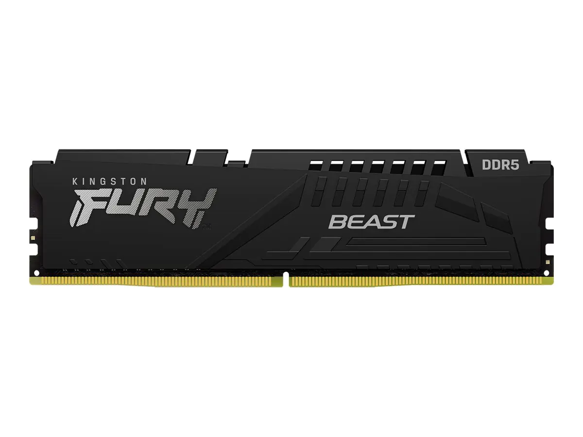 Kingston FURY Beast - DDR5 - Modul - 8 GB - DIMM 288-PIN - 5600 MHz / PC5-44800 - CL36 - 1.25 V - ungepuffert - on-die ECC - Schwarz