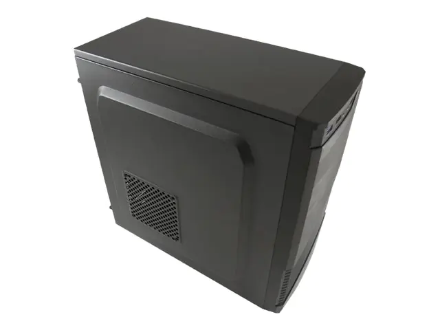 LC Power Classic 7037B - Tower - ATX - ohne Netzteil - Schwarz, Gebürstetes Aluminium / Schwarz - USB/Audio