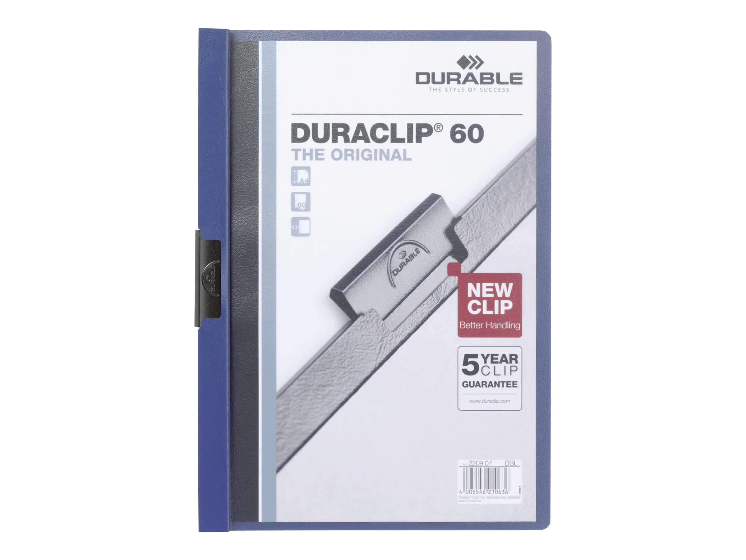 Durable DURACLIP 60 - Klemmhefter - für A4 (210 x 297 mm) 220907