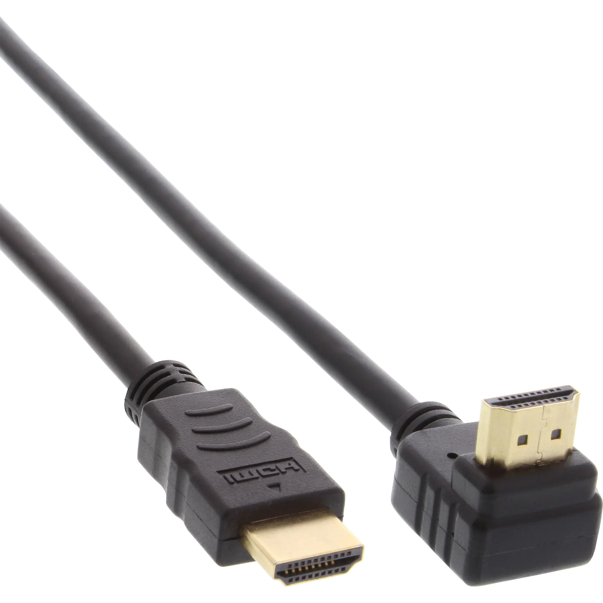 InLine HDMI Kabel, gewinkelt, HDMI-High Speed mit Ethernet Stecker / Stecker 15m (17015V)