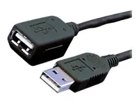 MediaRange - USB-Verlängerungskabel - USB (W) zu USB (M) - USB 2.0 - 1.8 m - Schwarz