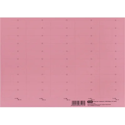 ELBA Beschriftungsschild 58 x 18 mm (B x H) 160g/m² Karton rot 500 St./Pack.