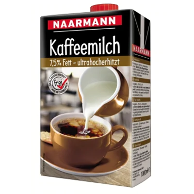 NAARMANN Kaffeemilch TetraPak 7,5% 1l