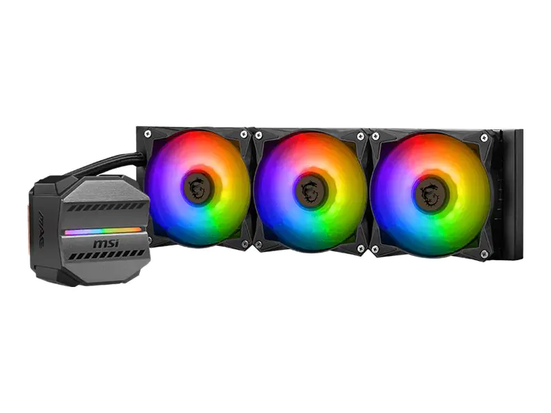 MSI MAG CORELIQUID M360 - Prozessor-Flüssigkeitskühlsystem - Kühlergröße: 360 mm - (für: LGA1156, LGA1155, LGA2011, LGA1150, LGA2011-3, LGA1151, AM4, LGA2066, TR4, LGA1200, LGA1700, AM5) - Kupfer - 120 mm