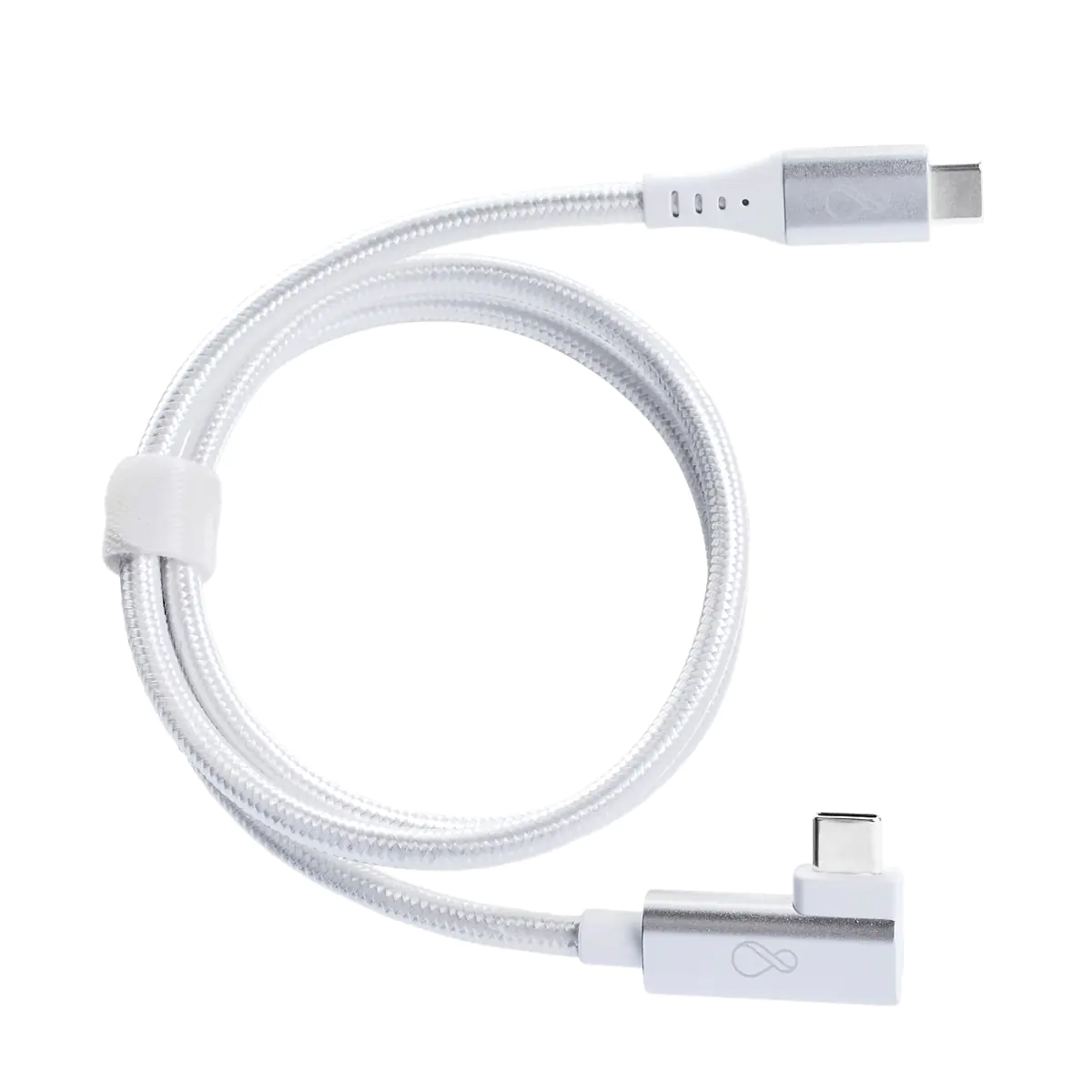 Bachmann Ochno USB-C Kabel gewinkelt 0.7m silber - Kabel - Digital/Daten