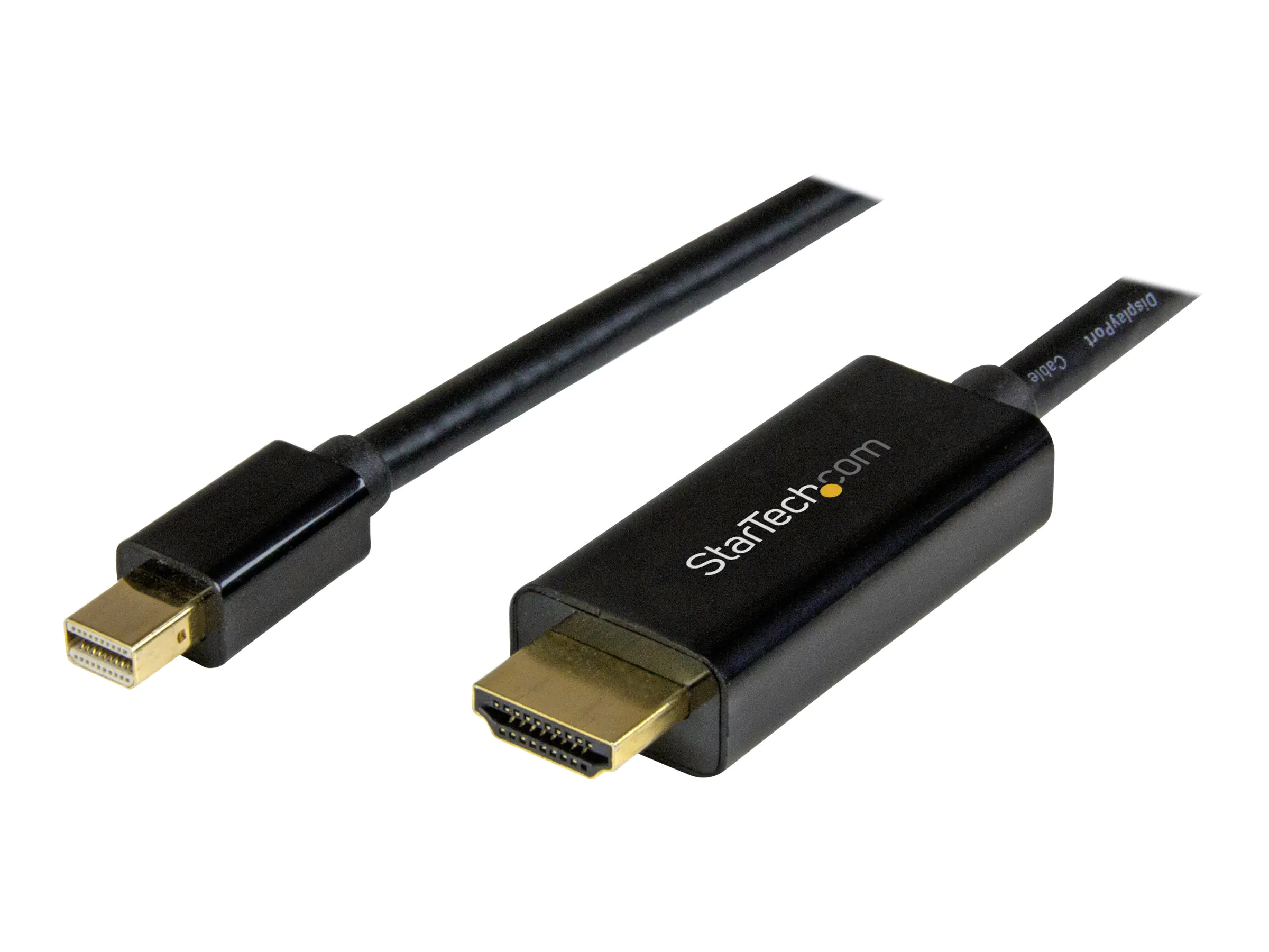 StarTech 1m Mini DisplayPort auf HDMI Konverterkabel - mDP zu HDMI Adapter mit Kabel Ultra HD 4K - Adapterkabel - Mini DisplayPort männlich zu HDMI männlich - 1 m - Schwarz - 4K Unterstützung