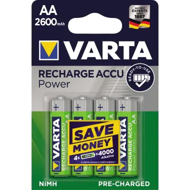 Varta Professional Accu - Batterie 4 x AA-Typ - NiMH - 2500 mAh