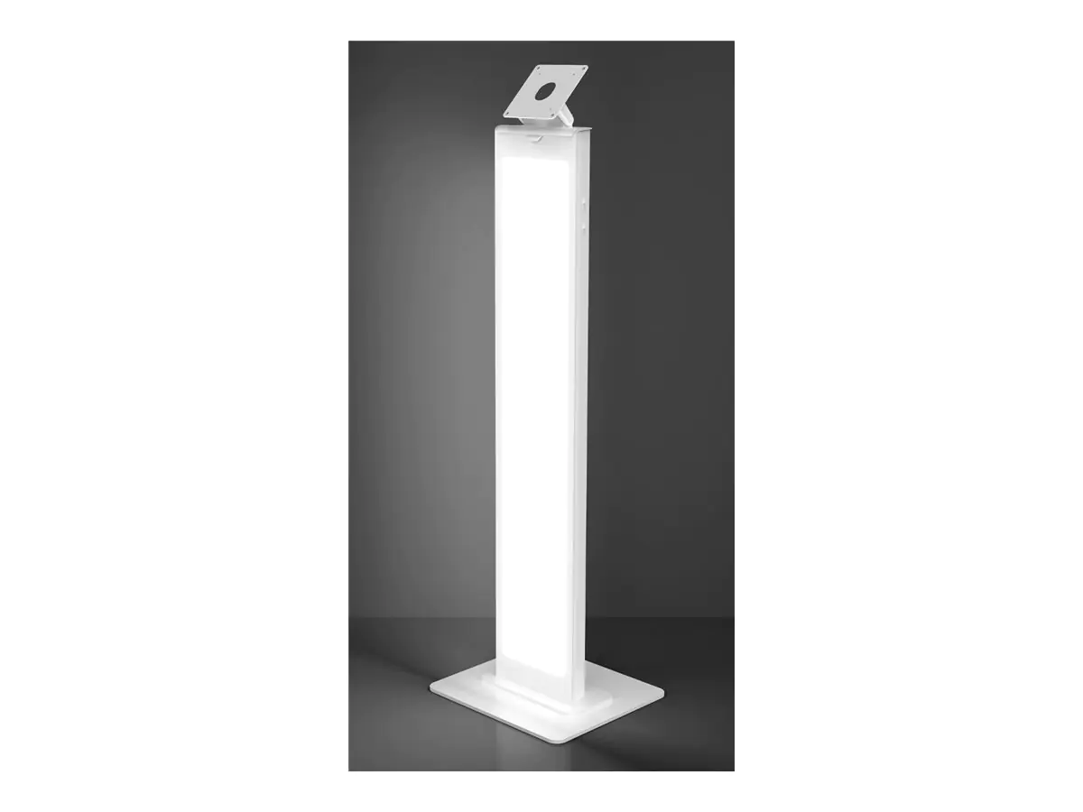 Compulocks Aufstellung - für Tablethalterung - Branding-fähig - Metall - weiß - Bildschirmgröße: