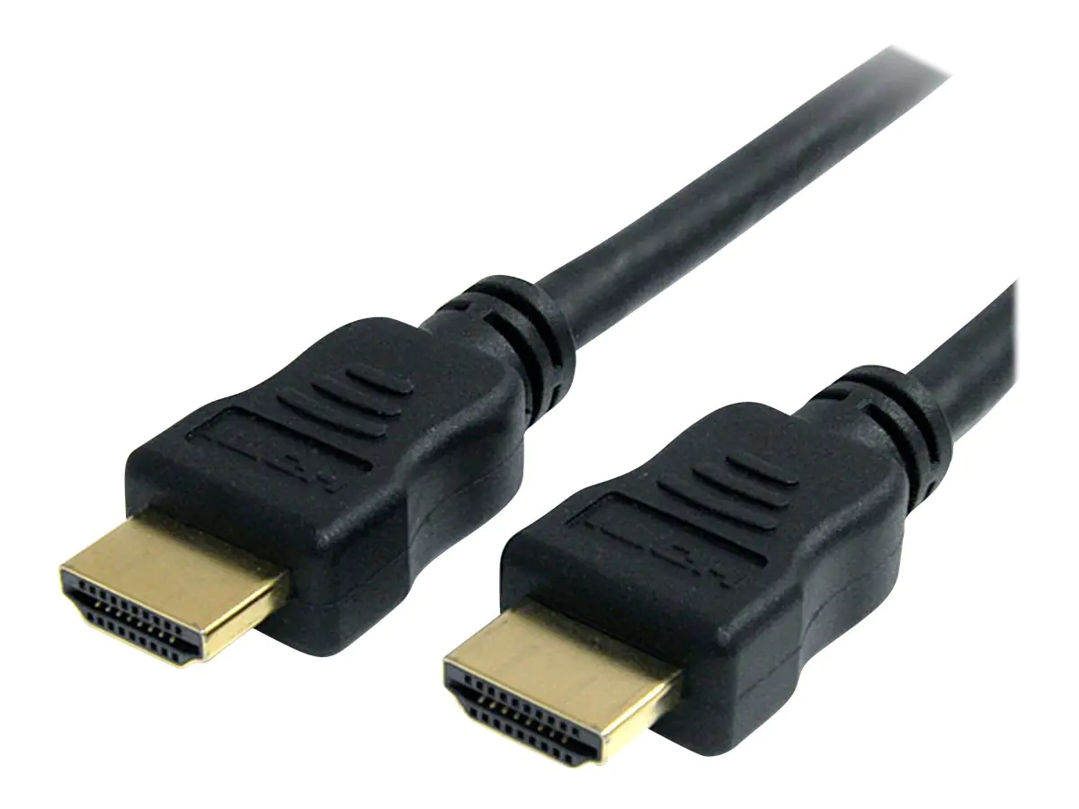 StarTech High-Speed-HDMI-Kabel mit Ethernet 2m (Stecker/Stecker) - Ultra HD 4k HDMI Kabel mit vergoldeten Kontakten - HDMI-Kabel mit Ethernet - HDMI männlich zu HDMI männlich - 2 m - Schwarz