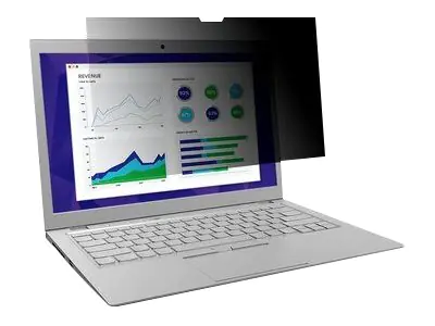 3M Blickschutzfilter für Touch-Laptops - Blickschutzfilter für Notebook - 2-Wege - entfernbar - 40.6 cm (16") - Schwarz