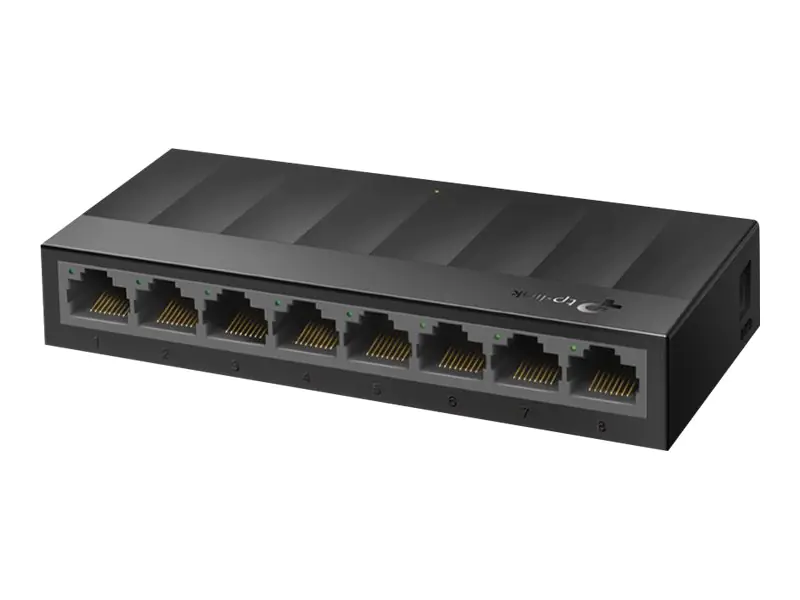 TP-LINK LiteWave LS1008G - Switch - unmanaged 8x 10/100/1000 - Desktop - wandmontierbar