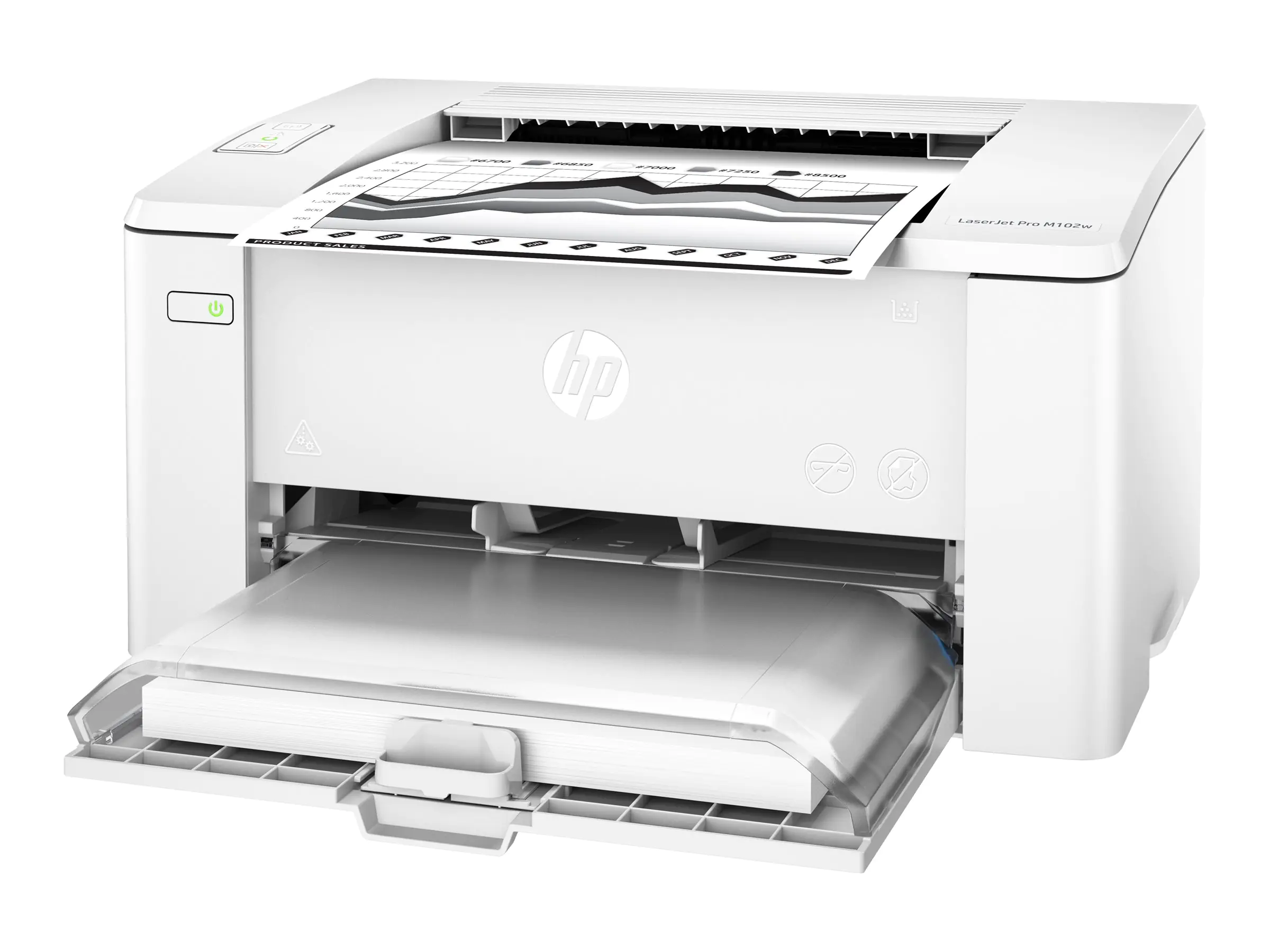 HP LaserJet Pro M102w - Drucker - s/w - Laser - A4/Legal - 1200 dpi - bis zu 22 Seiten/Min. - Kapazität: 160 Blätter - USB 2.0, Wi-Fi