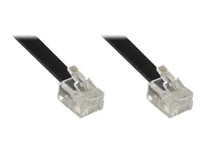 InLine - Telefonkabel - RJ-12 (M) zu RJ-12 (M) - 15 m - geformt