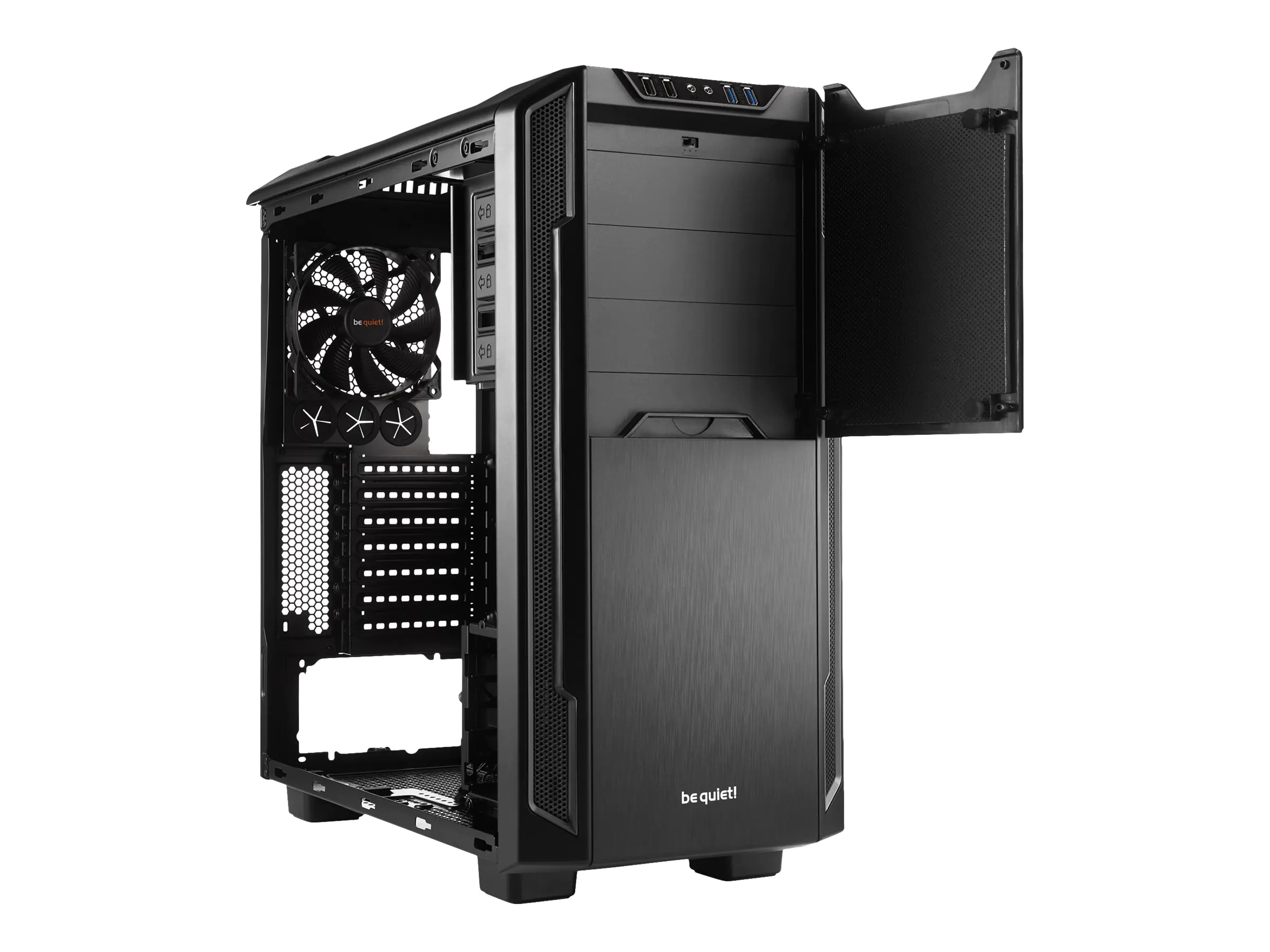 be quiet! Silent Base 600 - Window Edition - Tower - ATX - keine Spannungsversorgung - Schwarz - USB/Audio