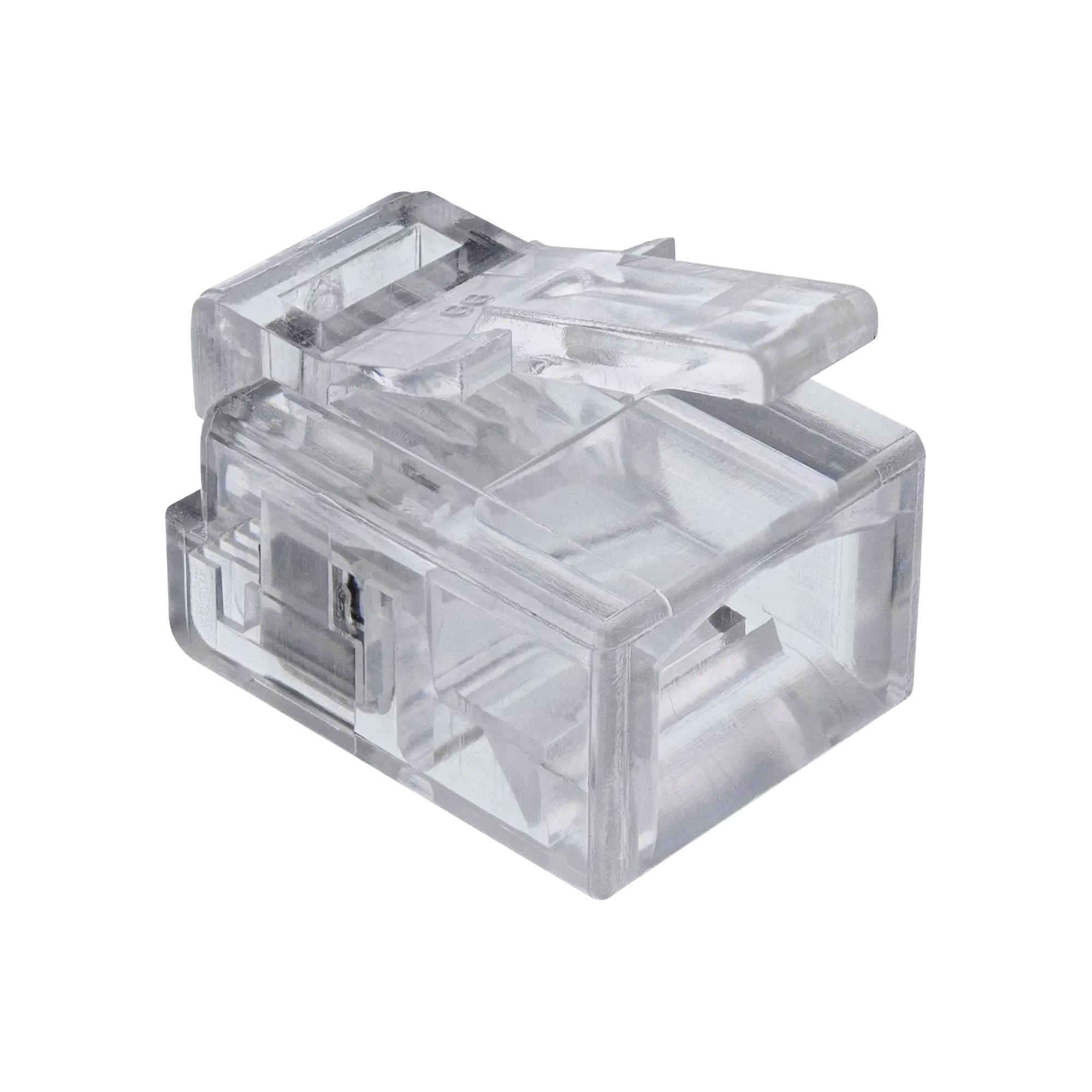 InLine Modularstecker 6P4C RJ11 zum Crimpen auf Rundkabel - 10er Pack 73014R