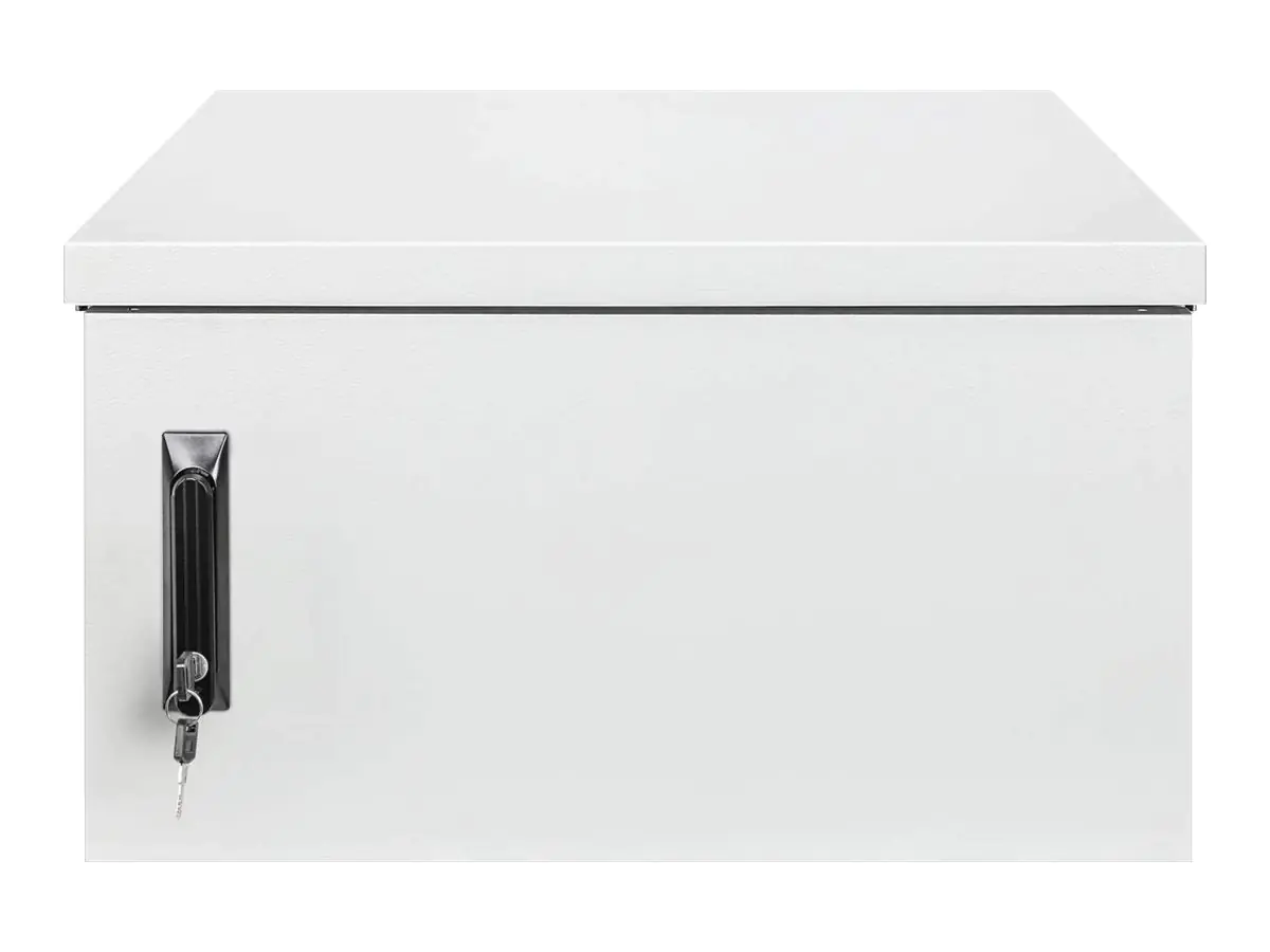 Intellinet - Gehäuse - IP55, mit integrierte Lüfter - geeignet für Wandmontage - Hellgrau, RAL 7035 - 6U - 48.3 cm (19")