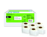 Dymo Papier - permanenter Klebstoff - weiß - 25 x 54 mm 3000 Etikett(en) (6 Rolle(n)
